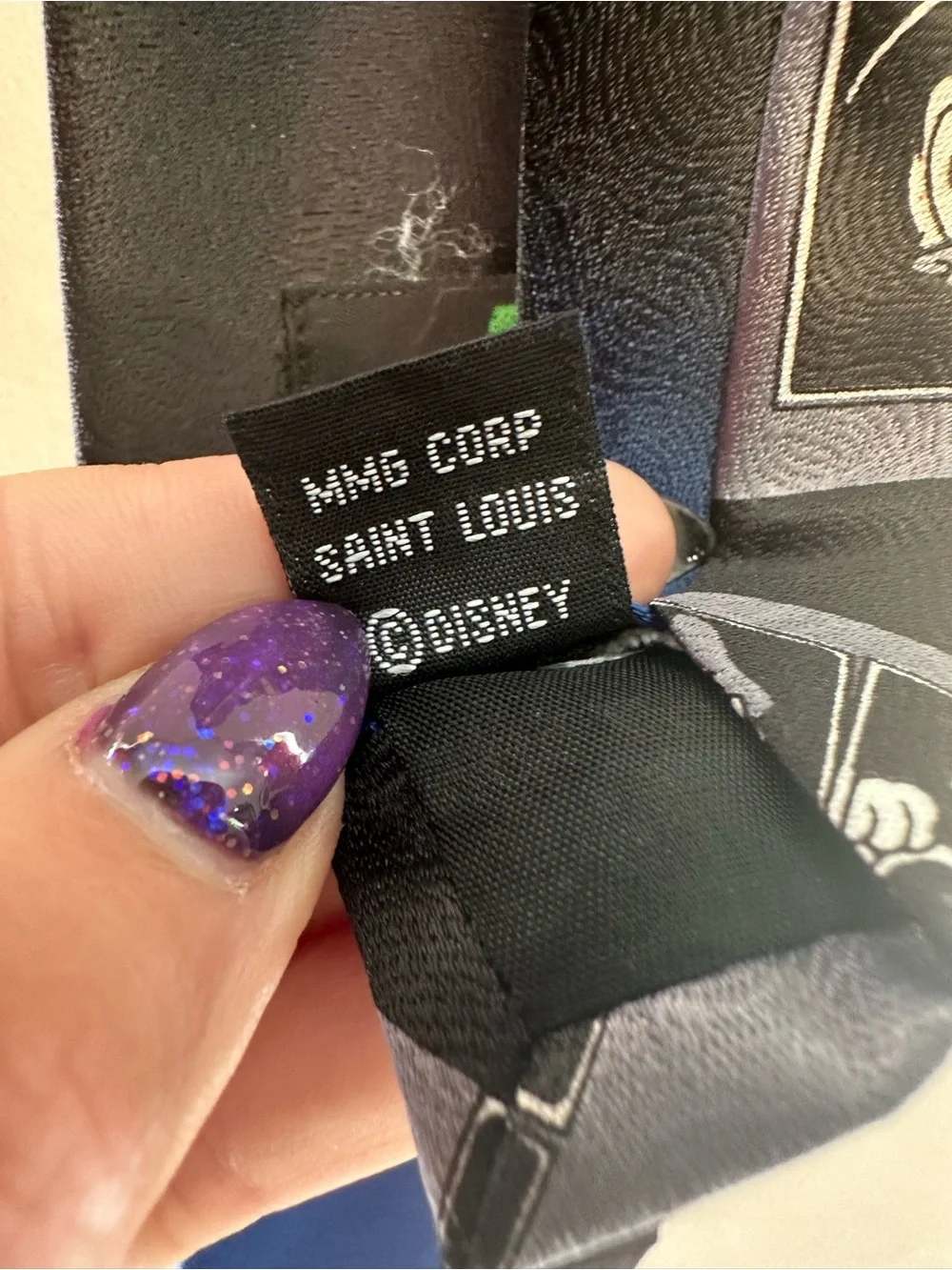 Vintage 90’s Disney Gray and Black Donald Duck Novelty Tie